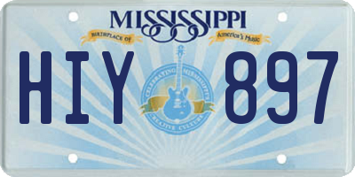 MS license plate HIY897