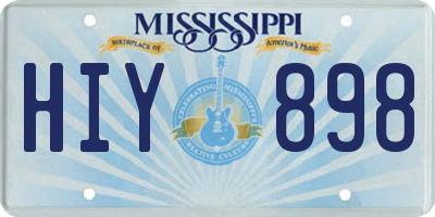 MS license plate HIY898