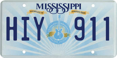 MS license plate HIY911