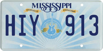 MS license plate HIY913