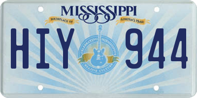 MS license plate HIY944