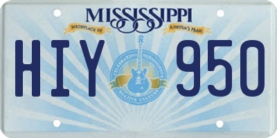 MS license plate HIY950