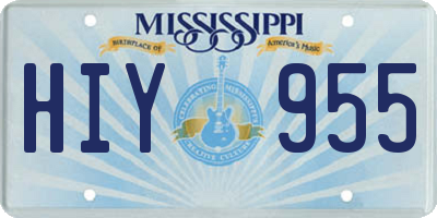 MS license plate HIY955