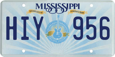 MS license plate HIY956
