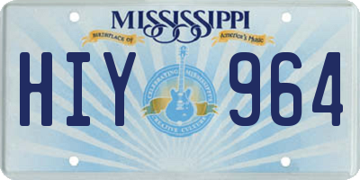 MS license plate HIY964