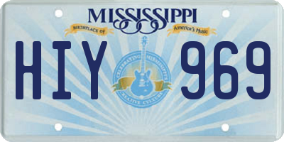 MS license plate HIY969