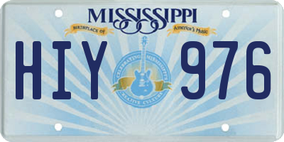 MS license plate HIY976