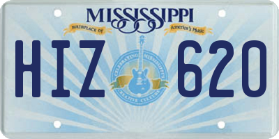 MS license plate HIZ620