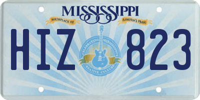 MS license plate HIZ823