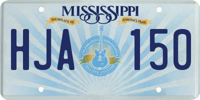 MS license plate HJA150