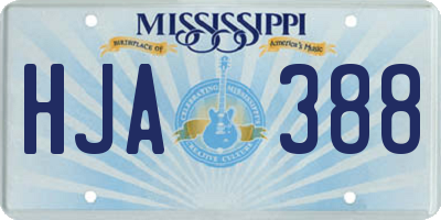 MS license plate HJA388