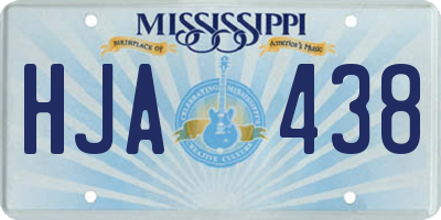 MS license plate HJA438