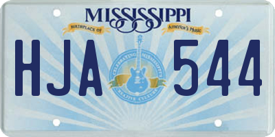 MS license plate HJA544