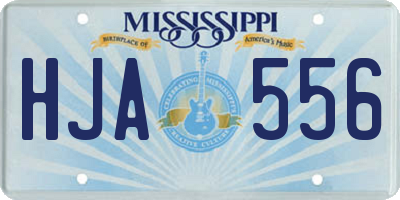 MS license plate HJA556