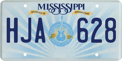 MS license plate HJA628