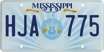 MS license plate HJA775