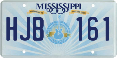 MS license plate HJB161