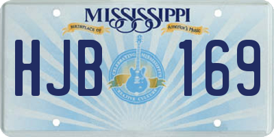 MS license plate HJB169