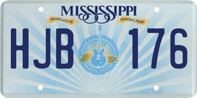MS license plate HJB176