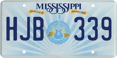 MS license plate HJB339
