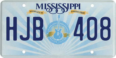 MS license plate HJB408