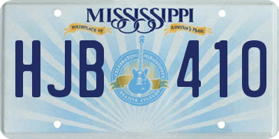 MS license plate HJB410