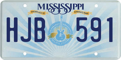 MS license plate HJB591