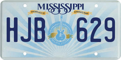MS license plate HJB629