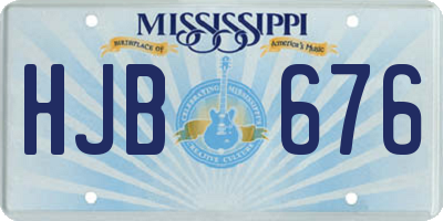 MS license plate HJB676