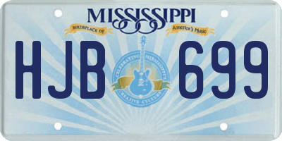 MS license plate HJB699
