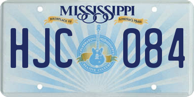 MS license plate HJC084
