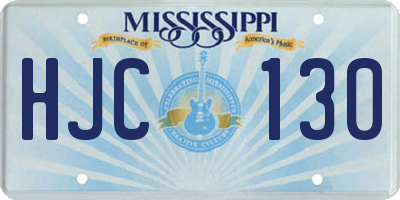 MS license plate HJC130