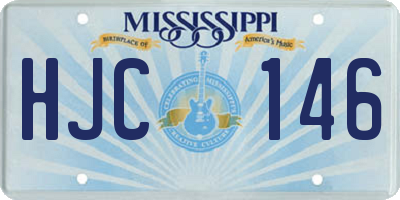 MS license plate HJC146