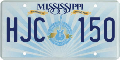 MS license plate HJC150