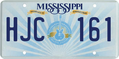 MS license plate HJC161