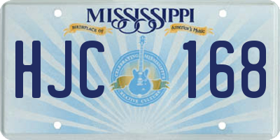 MS license plate HJC168