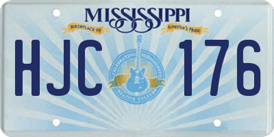 MS license plate HJC176