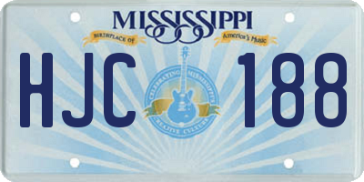 MS license plate HJC188