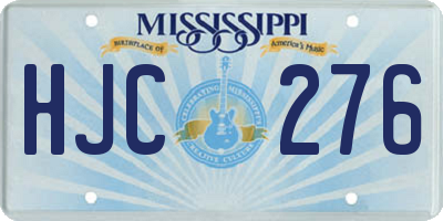 MS license plate HJC276