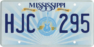 MS license plate HJC295