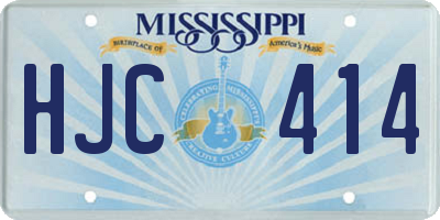 MS license plate HJC414