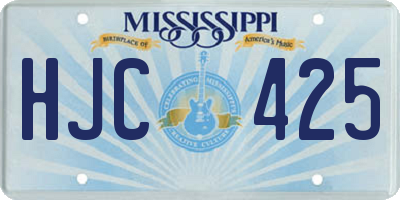 MS license plate HJC425