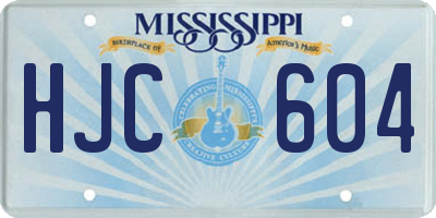 MS license plate HJC604