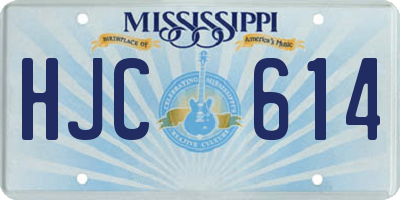 MS license plate HJC614
