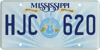 MS license plate HJC620