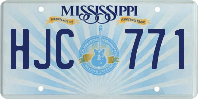 MS license plate HJC771