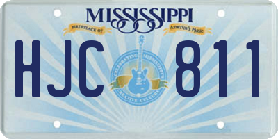 MS license plate HJC811