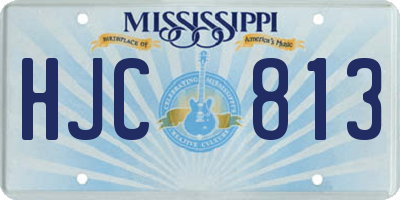 MS license plate HJC813
