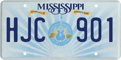 MS license plate HJC901