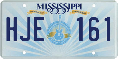 MS license plate HJE161